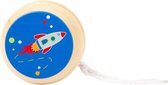 houten jojo Space Yo-Yos raket 6 cm blauw