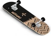 skateboard Forest 20 x 79 cm hout zwart/bruin