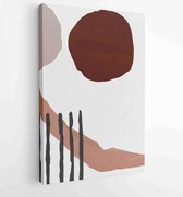 Canvas schilderij - Abstract organic shape Art design for poster, print, cover, wallpaper, Minimal and natural wall art. Vector illustration. 1 -    – 1810070356 - 115*75 Vertical