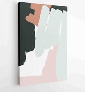 Canvas schilderij - Abstract organic shape Art design for poster, print, cover, wallpaper, Minimal and natural wall art. Vector illustration. 4 -    – 1833235750 - 50*40 Vertical