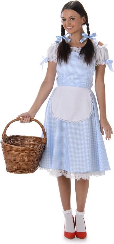 Karnival Costumes - Wizard Of Oz Kostuum - Dorothy Gale Uit Oz Film - Vrouw  - blauw -... | bol.com