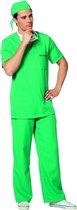 Wilbers & Wilbers - Dokter & Tandarts Kostuum - Orthopedisch Chirurg Streekziekenhuis - Man - Groen - Maat 56 - Carnavalskleding - Verkleedkleding