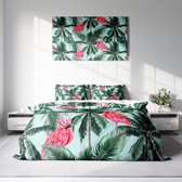 Nice Dreams - Dekbedovertrek - Flamingo - Lits-jumeaux 240 x 220 cm