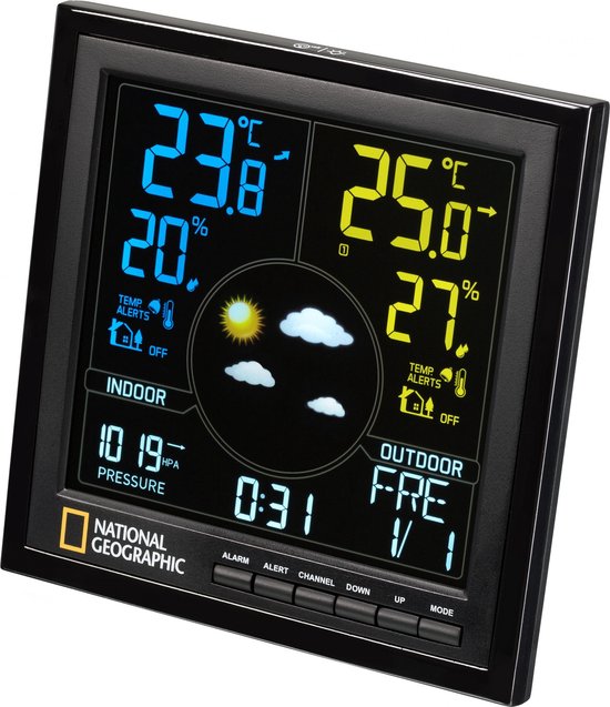 Bresser  Thermomètre/hygromètre BRESSER Station Météo Quadro NLX