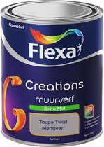Flexa Creations - Muurverf - Extra Mat - Mengkleuren Collectie - Taupe Twist - 1 l