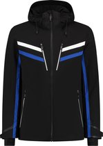 Falcon Wintersportjas - Maat S  - Mannen - zwart/blauw/wit