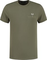 Fred Perry T-shirt - Mannen - olijfgroen