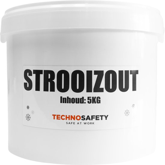 Strooizout in afsluitbare Emmer - Strooizout 5KG