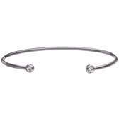 Victorious Dames Armband Zilver – Minimalistisch met Bergkristal – 16cm