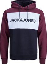 JACK&JONES ESSENTIALS JJELOGO BLOCKING SWEAT HOOD NOOS Heren Trui - Maat XL