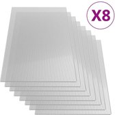 Everest Polycarbonaatplaten 8 st 4 mm 121x60 cm