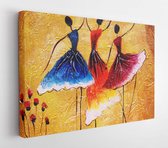 Canvas schilderij - Oil Painting - Spanish Dance  -     394574002 - 115*75 Horizontal