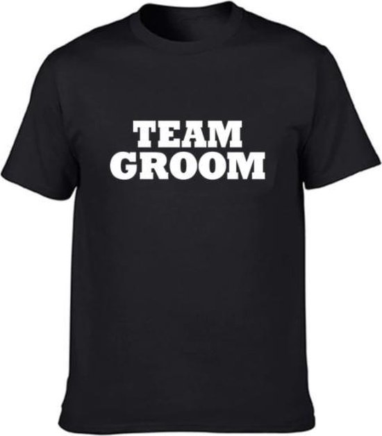 Bloeden analyseren hulp Team Groom T-shirt| Black T-shirt Team Bruidegom| Bachelor Party|  Vrijgezellenparty|... | bol.com