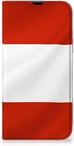 Hoesje iPhone 13 Pro Max Telefoonhoesje met Naam Oostenrijkse Vlag