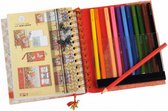 Koh-i-Noor - Set dagboek en kleurpotloden 12 stuks voor kunstenaars - Potloden - Kinderen - Volwassenen - Sinterklaas - Kerst