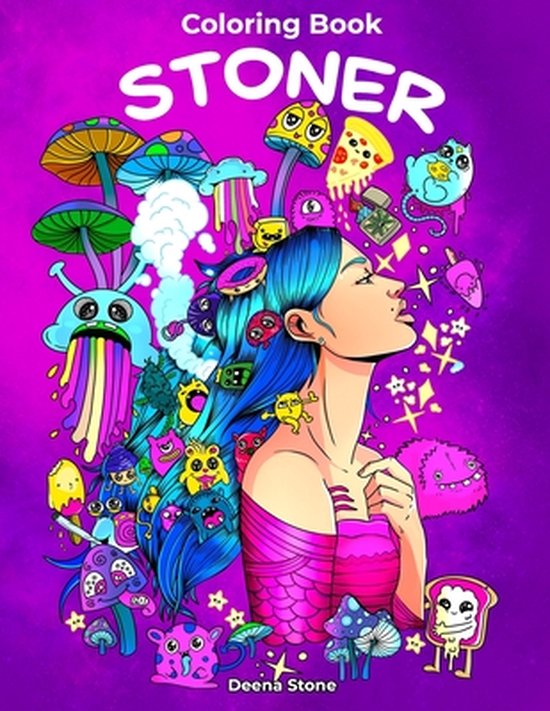 TRIPPY COLORING BOOK: A Stoner and Psychedelic Coloring Book For Adults Featuring Mesmerizing Cannabis-Inspired Illustrations [Book]