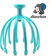 Diaochan Hoofdmassage - Hoofdmassagespin met Drukpunten - Accupunctuur - Anti-stress - Massage spin voor thuis - Blauw