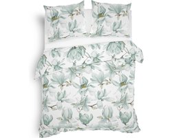 Heckett & Lane Annila Dekbedovertrek - Flanel - Lits-jumeaux - 240x200/220 cm - Mint Green