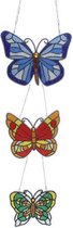 Diamond Painting "JobaStores®" Hangend Ornament Vlinders (3 stuks)