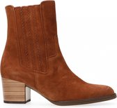 Gabor  - Kort laars op hak nubuck - Cognac - 38.5