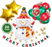 Kerstdecoratie pakket | Versiering kerst klaslokaal | Sneeuwman | Ballonnen | kerstmis