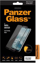 PanzerGlass - Screenprotector geschikt voor Nokia G10 Glazen | PanzerGlass Edge to Edge Screenprotector - Case Friendly - Zwart