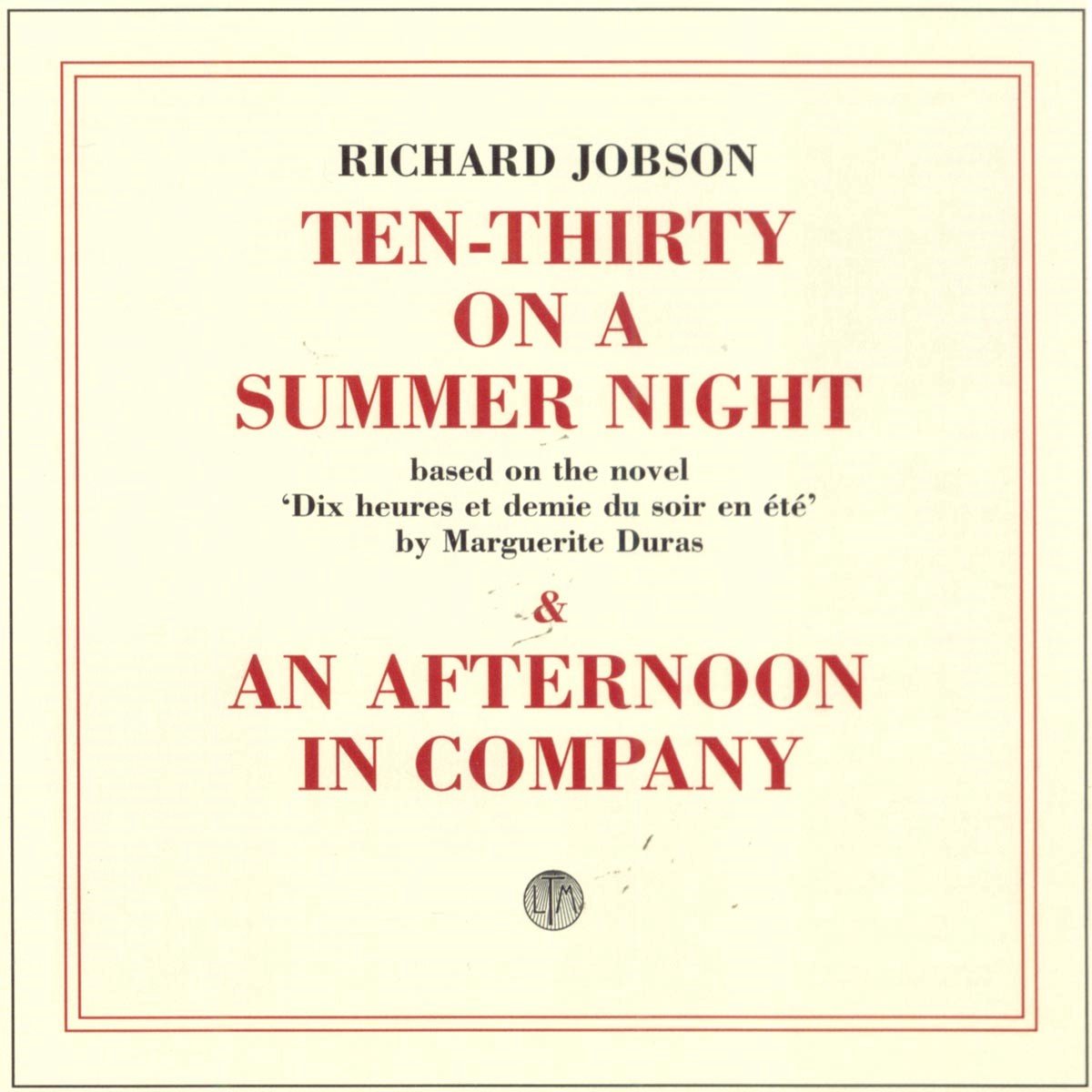 Richard Jobson - 10.30 On A Summers Night (CD) (Remastered)