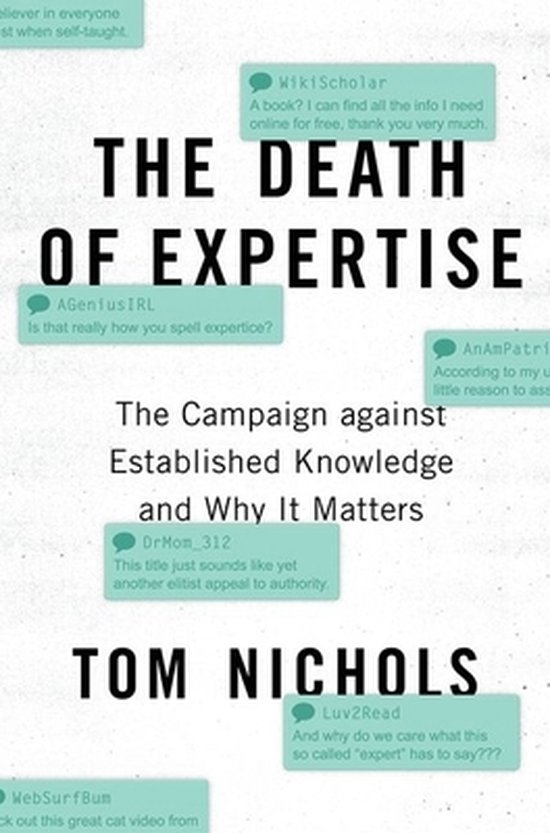 The Death of Expertise - cover