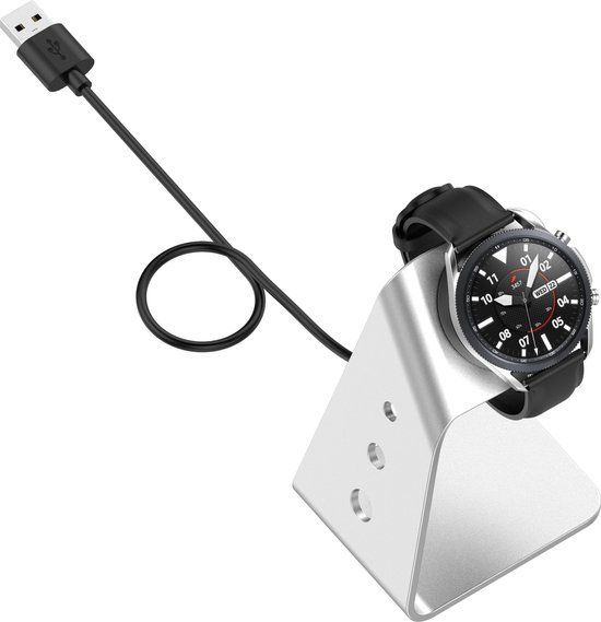 YONO Charging Dock geschikt voor Samsung Galaxy Watch 4 / 5 - Oplader en  Houder - Zilver | bol.com