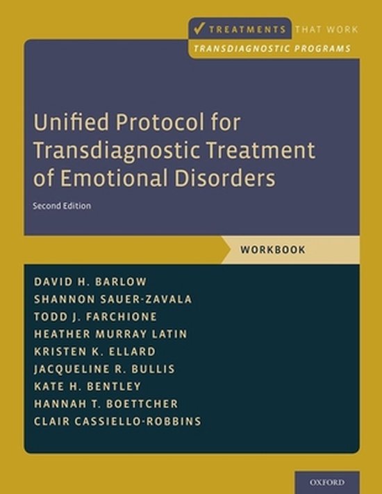 Unified Protocol for Transdiagnostic Treatment of Emotional  ... - cover