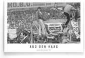 Walljar - ADO Den Haag supporters '87 - Zwart wit poster