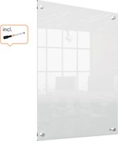 Nobo Mini tableau blanc mural effaçable à Droog portable - 600 x 450 millimètres - Marker pour tableau blanc inclus - Acryl transparent