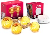 Innr Bundle - Slimme Verlichting - Bridge + 4x Globe E27 Filament Vintage - Goud