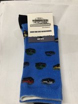 Vrolijke Volvo sokken maat 42-45 Blauw