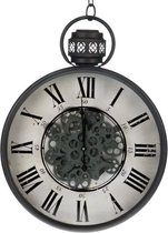 Wandklok - wall clock metal 50x13x65cm bo - metaal - 50x13x65