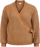 VILA VINOLA WRAP L/S KNIT CARDIGAN Dames Vest - Maat L