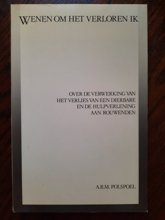 Wenen om het verloren ik - cover
