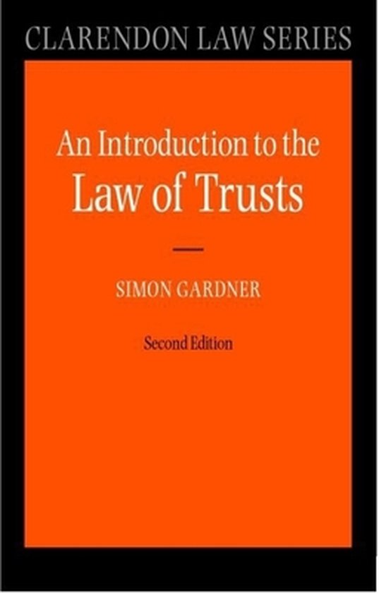 An Introduction To The Law Of Trusts - cover