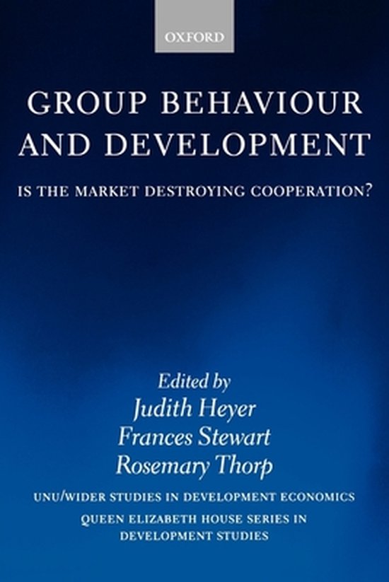 WIDER Studies in Development Economics- Group Behaviour and  ... - cover