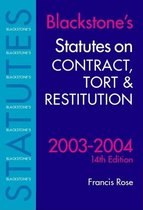Statutes on Contract, Tort & Restitution 2003-
