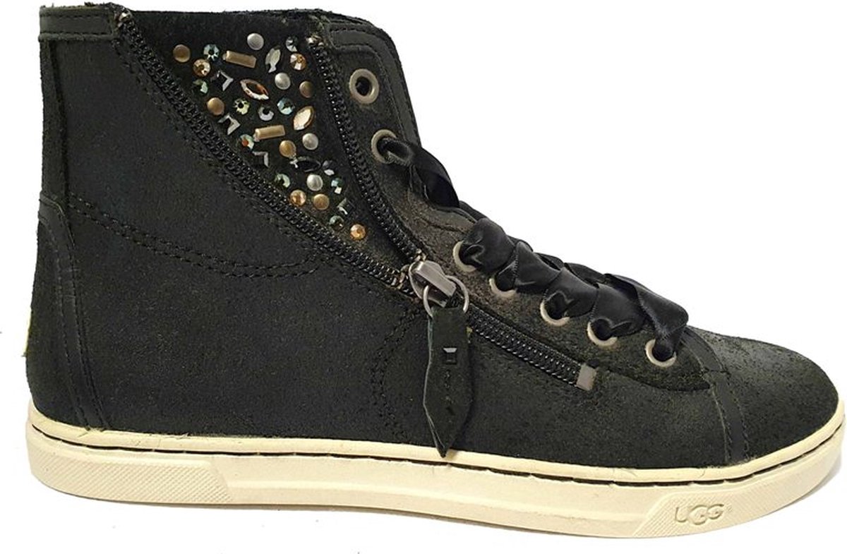 UGG Leather Dames Sneaker Blaney Crystals 1008490 Black EU 40