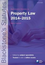 Blackstone's Statutes on Property Law 2014-2015