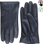 Laimböck Vegan leren handschoenen heren model Pinzola, zwart, maat 9