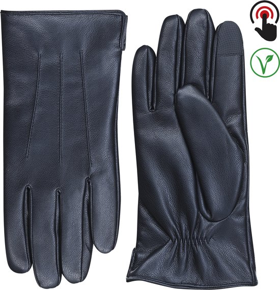 Gants en cuir Laimbock Vegan modèle homme Pinzola, noir, taille 9 | bol