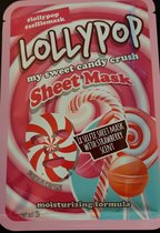 Lollypop Selfiemask - candy crush face mask - snoep gezichtsmasker - deep cleansing tissue masker