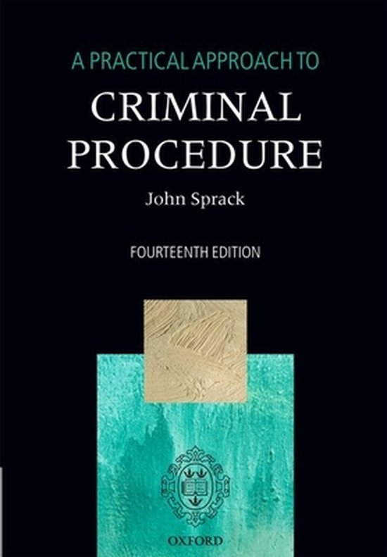 A Practical Approach to Criminal Procedure - cover
