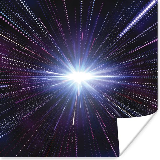 Une illustration d'une étoile de la voie lactée poster 100x100 cm - Tirage photo sur Poster (décoration murale salon / chambre)