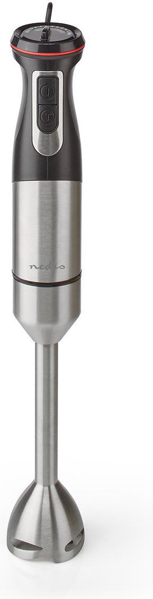 Nedis Staafmixer - 800 W - Snelheidsinstellingen: Variabele Snelheidsregeling - Hakmachine - Aluminium / Zwart van Merkloos — afbeelding 2