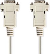 VGA-Kabel | VGA Male | VGA Male | Vernikkeld | Maximale resolutie: 1024x768 | 2.00 m | Rond | ABS | Ivoor | Polybag