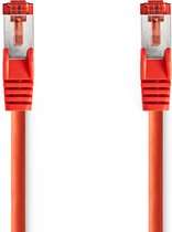 Nedis CAT6-kabel | RJ45 Male | RJ45 Male | S/FTP | 0.50 m | Rond | LSZH | Rood | Polybag